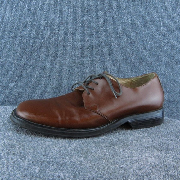 Kenneth Cole Reaction Men Derby Oxfords Shoe‎ Brown Leather Lace Up Sz 12 Medium - Picture 1 of 8